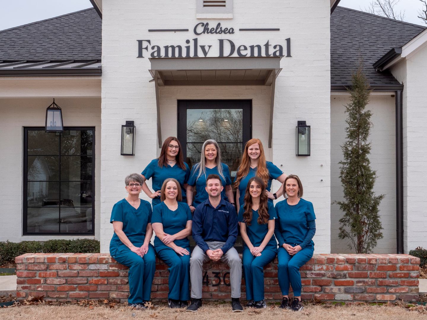 Chelsea Family Dental Staff in Front of Building